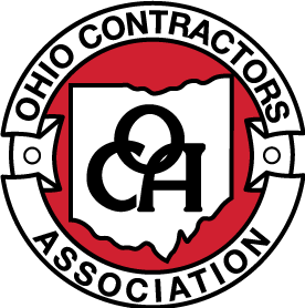 Ohio Contractors Association logo - red, white, and black